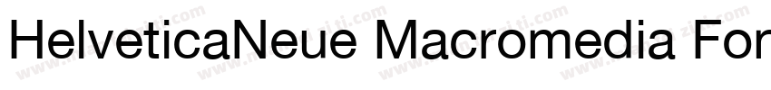 HelveticaNeue Macromedia Fontograph字体转换